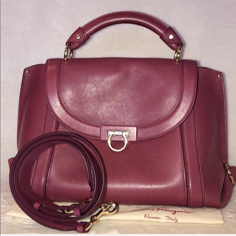 Ferragamo Susanna: top handle cross body hand bag